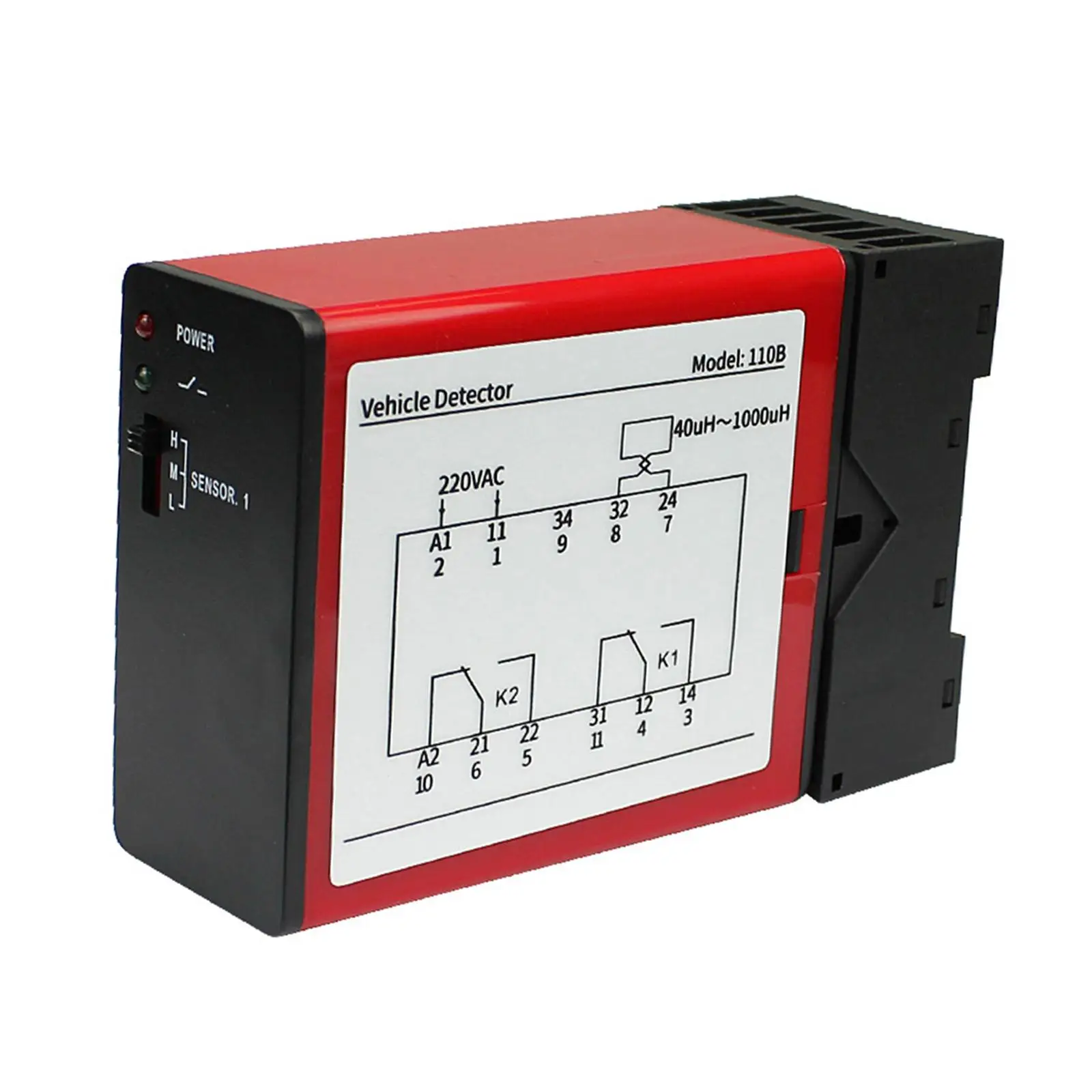 Vehicle Loop Detector Single Channel Inductive Loop for Gate Traffic Control Parking Access Control Reusable Stable Performance