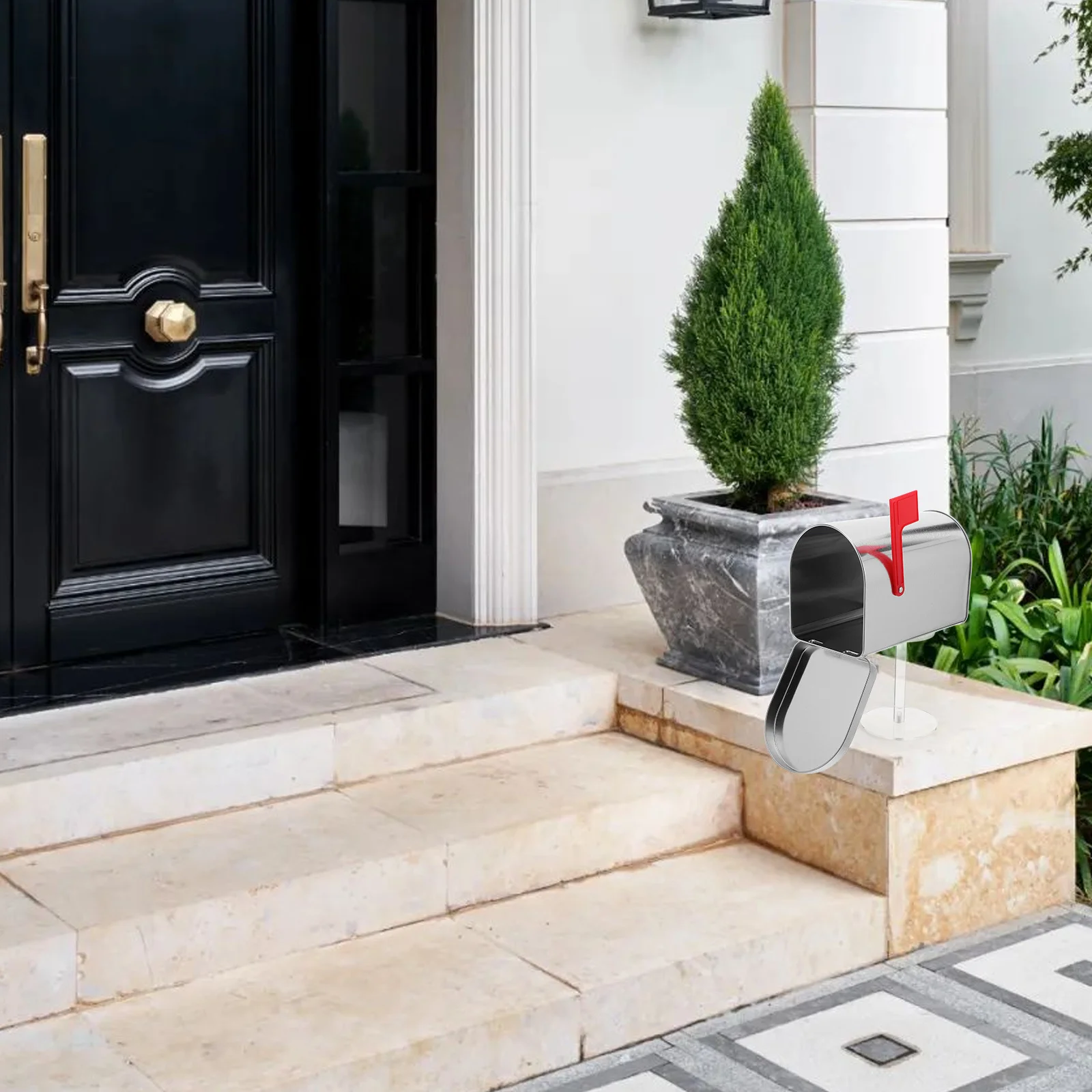 

Mini Waterproof Mailbox Iron Tiny Mail Box For Outdoor Wall Mount Suggestion Donation Box Lawn Office Micro Landscape Decor