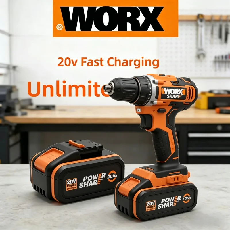 

Universal WORX 20V PowerShare PRO 4.0Ah 6.0Ah 8.0Ah Li-ion Battery Replacement for 20V Power Tools