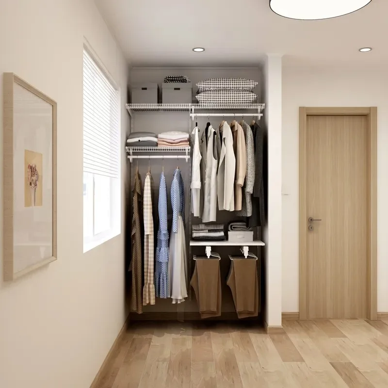 2026for Modern Open Cloakroom Wall Mounted Closet Organizer Household Clothing Storage Rack for Bedroom Living Room