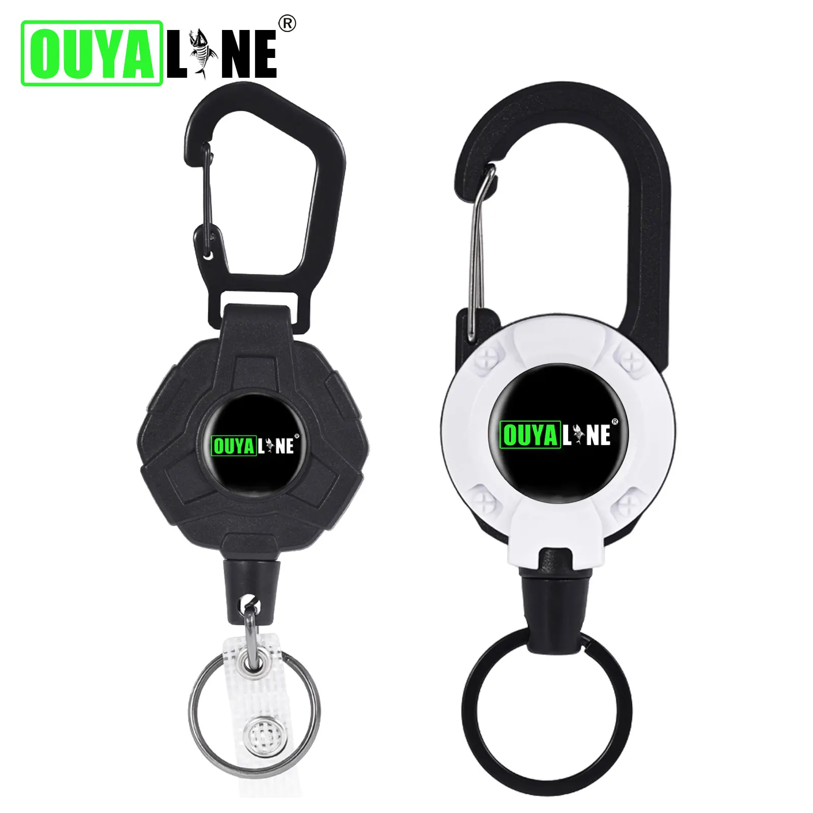 

New Fly Fishing Retractor Tool Extractor Keeper Retractable Keychain Burglar Chain Reel Badge Holder Tackle Key Ring Accessories