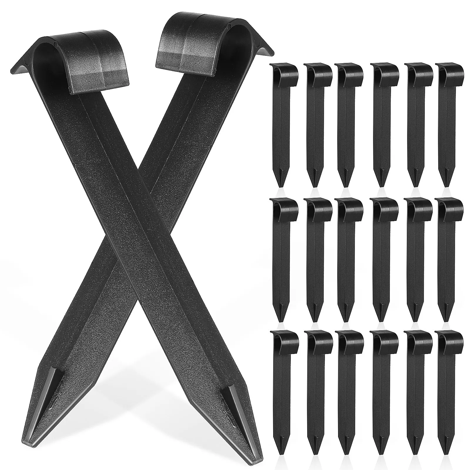 100Pcs Pe Drip Irrigation Stakes Heavy Duty Garden Hose Stabilizer for Soaker Drip Tubing Landscaping Support Stakes Irrigation
