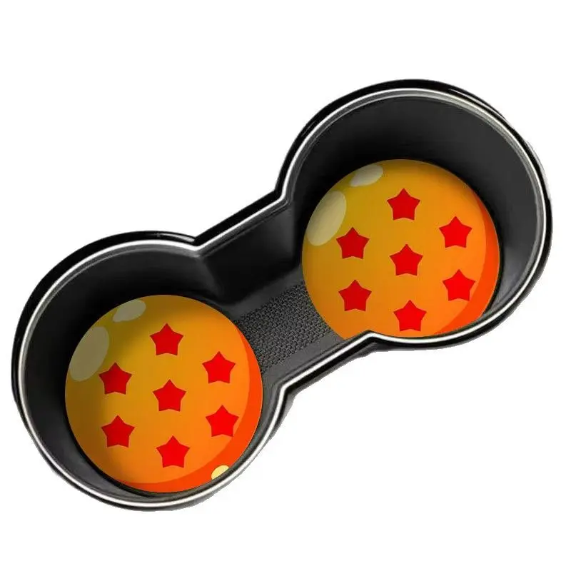 Dragon Ball Car-mounted Cup Holder Creativity Car Gate Slot Storage Mat in-vehicle Non-slip Storage Pad Car Interior Supplies