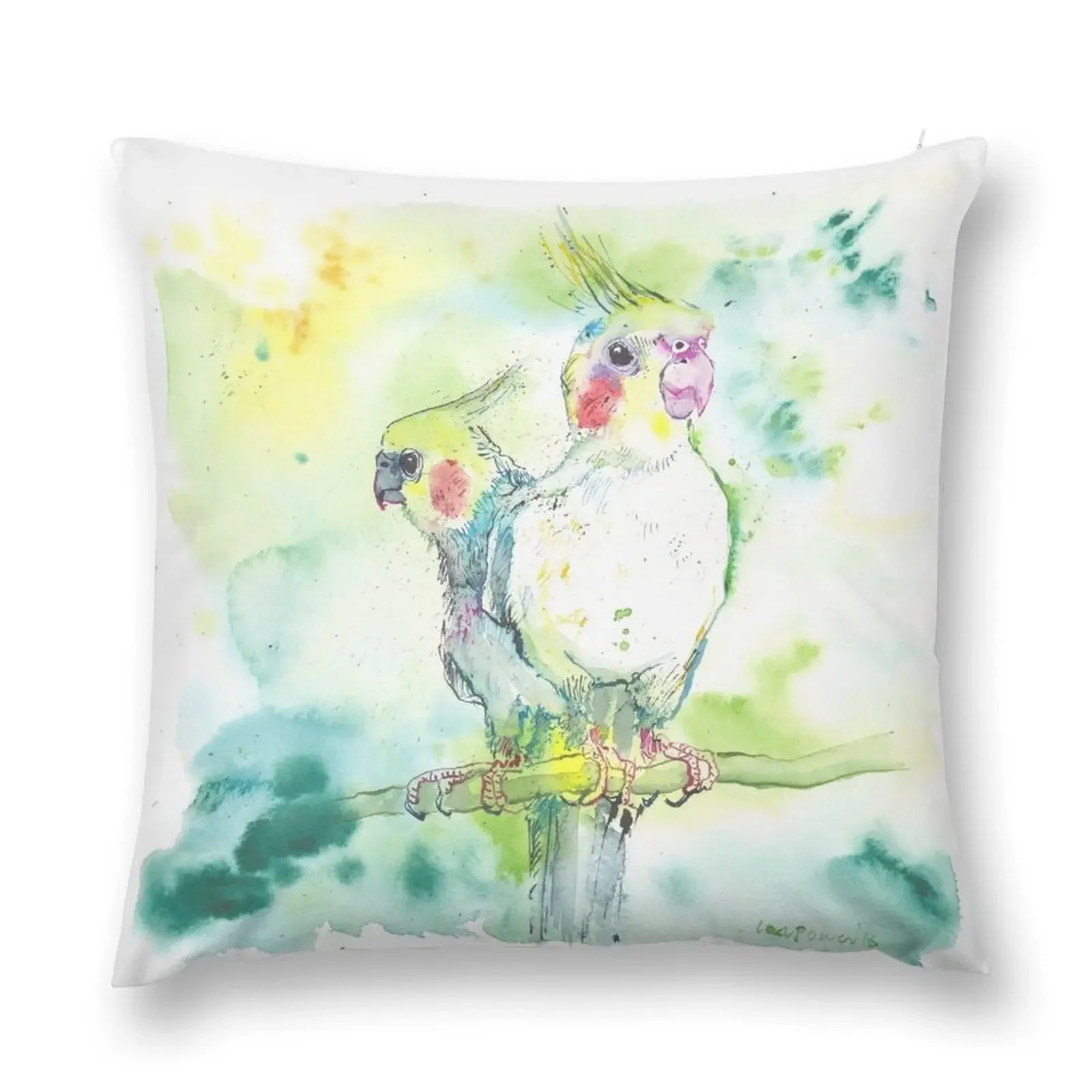 Cockatiel Pairing Throw Pillow Pillow Case Pillow Cases autumn decoration