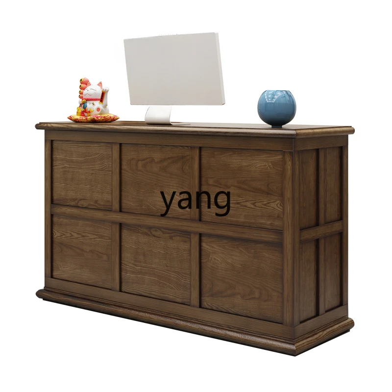 XYY simple modern bar counter shop small retro style Chinese health center B & B front desk