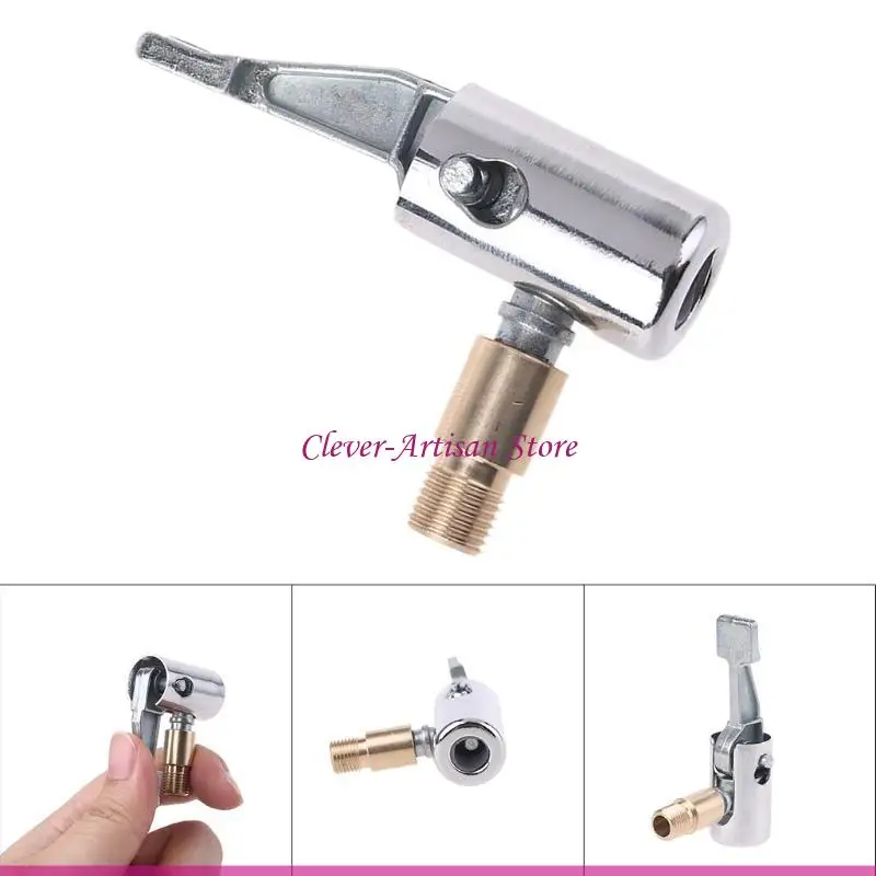 E06B Tire acero inoxidable Cucks Accesorios compresor aire Boquilla inflación neumáticos Aire Chucks para para