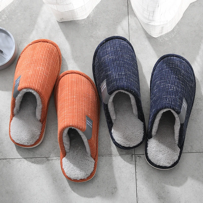 Plush House Slippers Winter Fall Comfy Indoor Bedroom Floor Lightweight Warm Breathable Comfortable All-Season Home Shoes