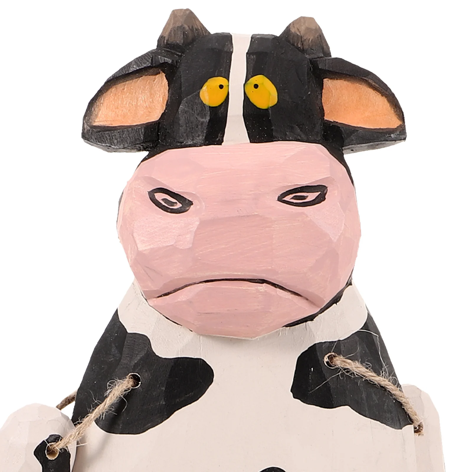 

Wooden Cow Figurines Delicate Adornment Use Indoor Outdoor Layout Easter Decorations Tiny Decorative Animals