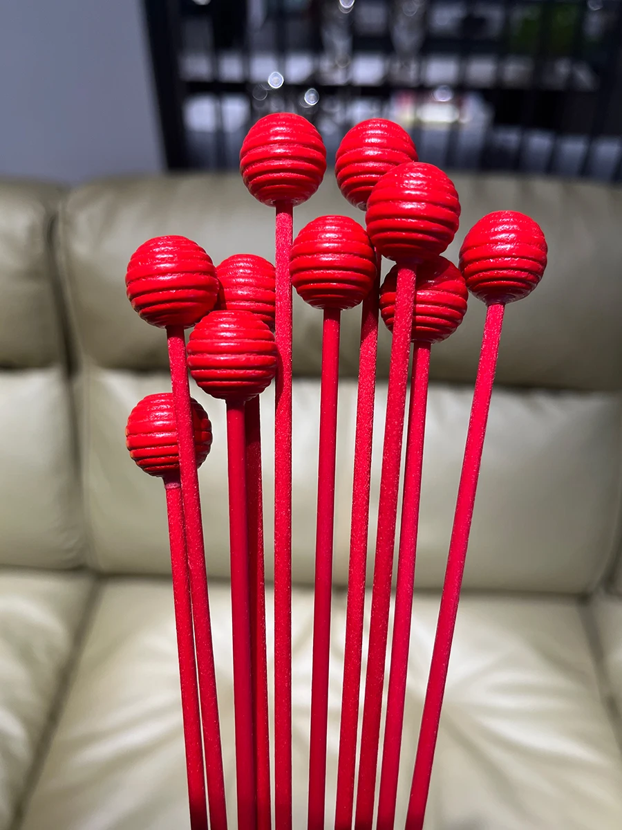 10pcs Colored Fibre Reed Diffuser Sticks Wood Ball Home Fragrance Oil Refill Sticks Aroma Diffuser Refill Stick DIY Home Decor