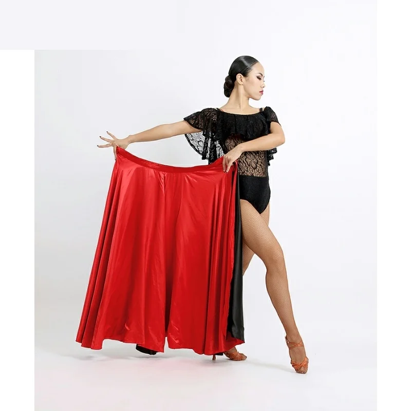 الأحمر اللاتينية تنورة رقص الأطفال الرقص الشرقي f تنورة المرأة الكبار كبير سوينغ تنورة مصارعة الثيران ملابس رقص تنورة نسائية