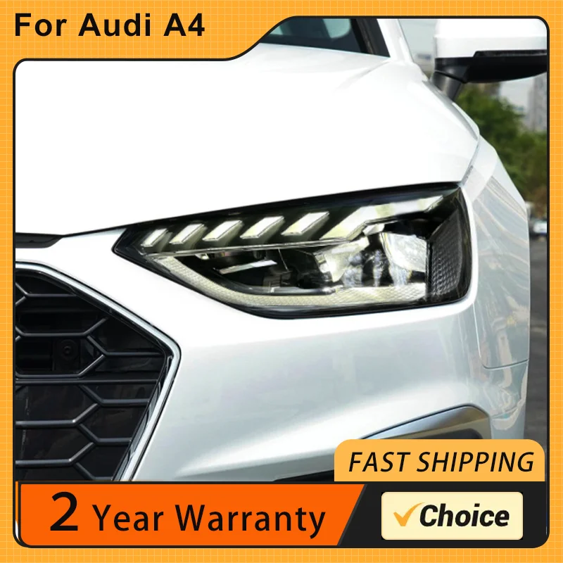 Head Lamp for Audi A4 B10 LED Headlight 2020-2023 Headlights A4L S4 DRL Turn Signal High Beam Angel Eye Projector Lens