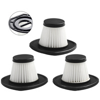 3Pcs Filter Set Replacement For R-6053 Handheld Car Cordless Vacuum Cleaner Household Cleaning Parts