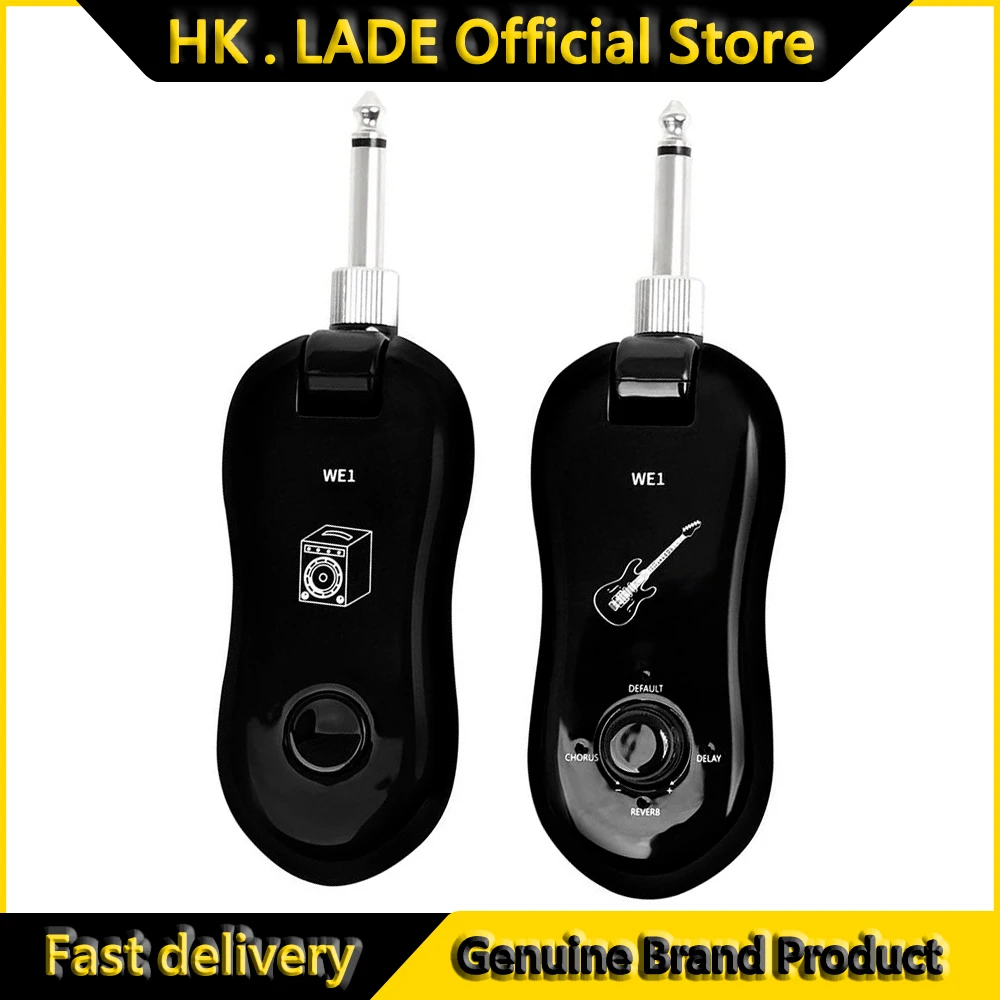 Wireless Guitar System Transmitter Receiver Rechargeable Receiver Transmitter for Electric Guitar Bass Amplifier Transmission