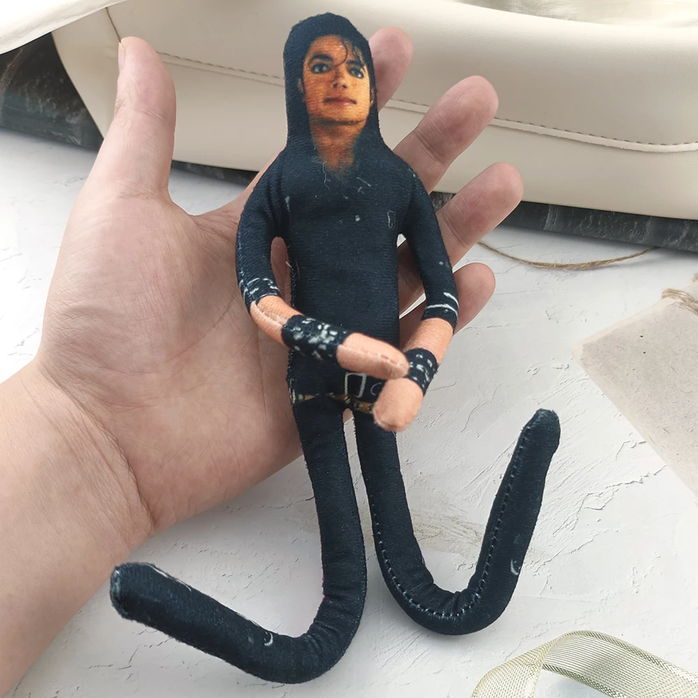 Michael Jackson Soft Stuffed Plush Figure Doll Flexibly Movable Joints Toy Handwoven Room Decor Pop King Fan Gift