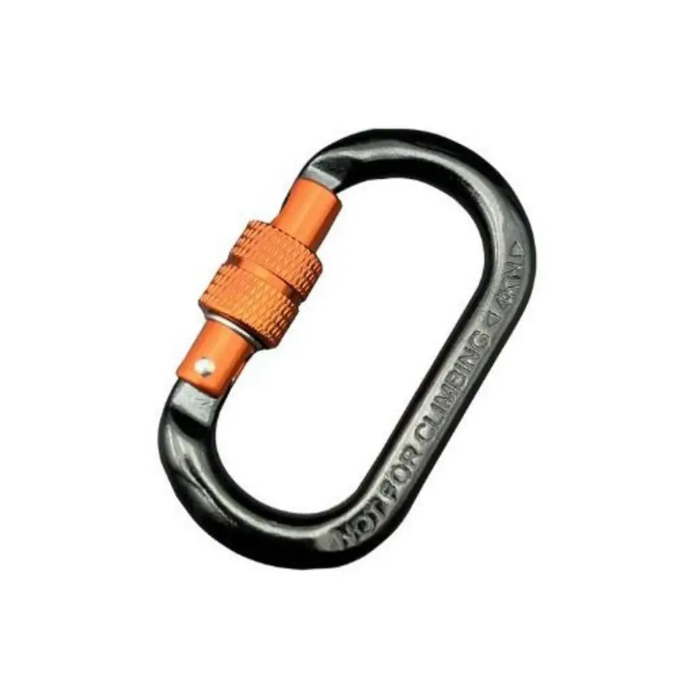 4KN/25KN Professioneller Sicherheitskarabiner aus Aluminium in 3 Farben Kletter-Sicherheitsschloss D-Form Schlüsselhaken