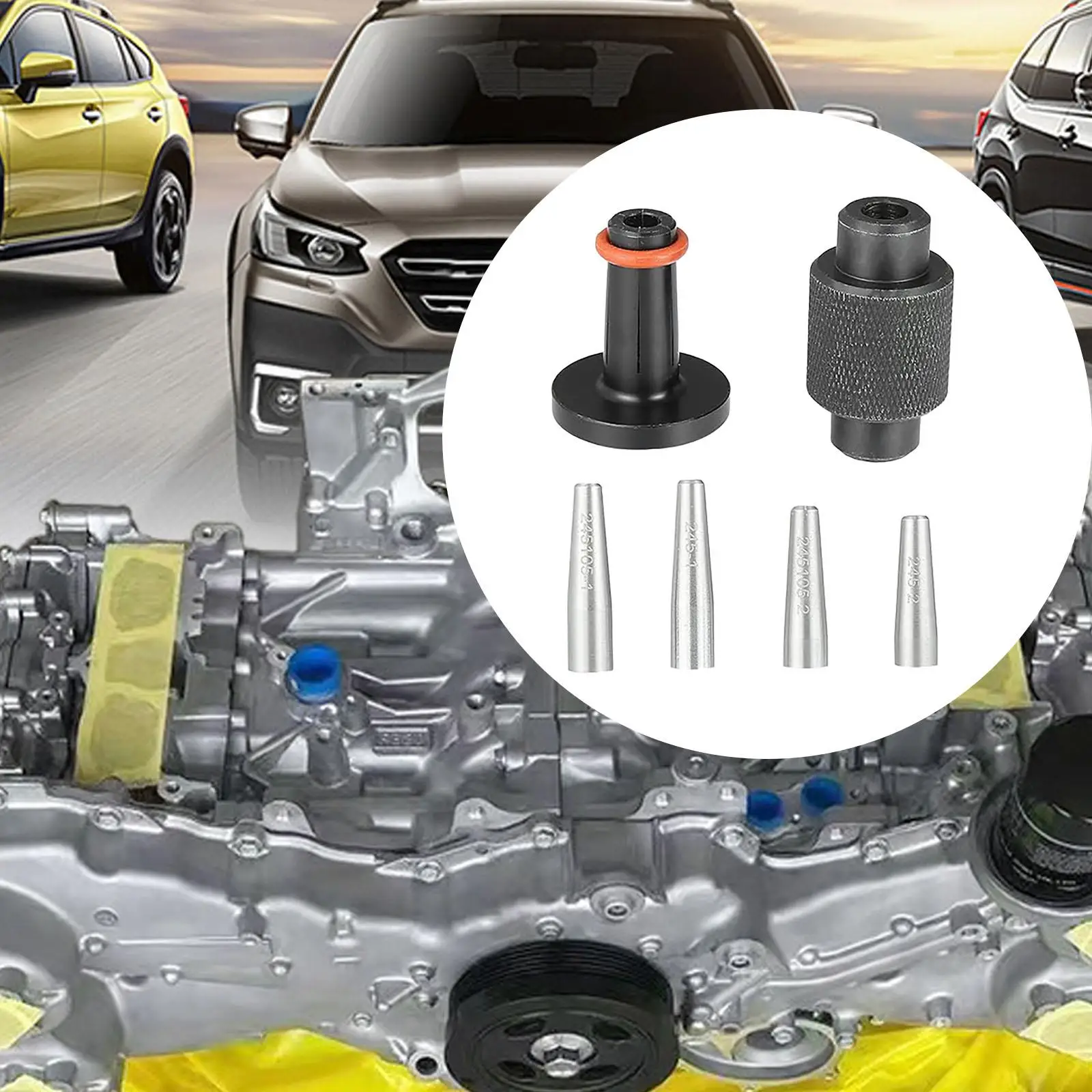 Fuel Injector Seal Tools Set Automotive Aluminum Kit Replacement Equipment for Car Engine Assembly - view 4