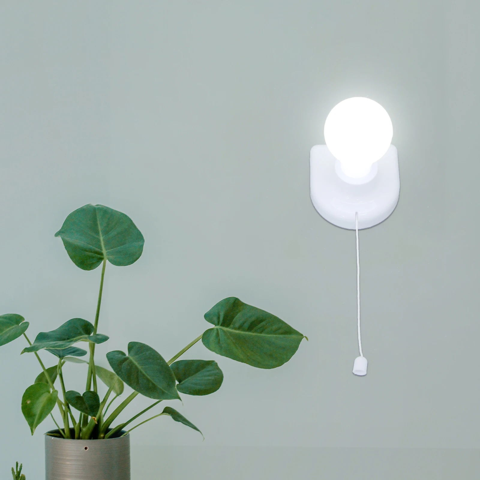 

2Pcs Pull String Night Light LED Rope Light for Closet Bedroom Cabinet Drawer Wall Mount Easy Install No Flicker Soft Glow