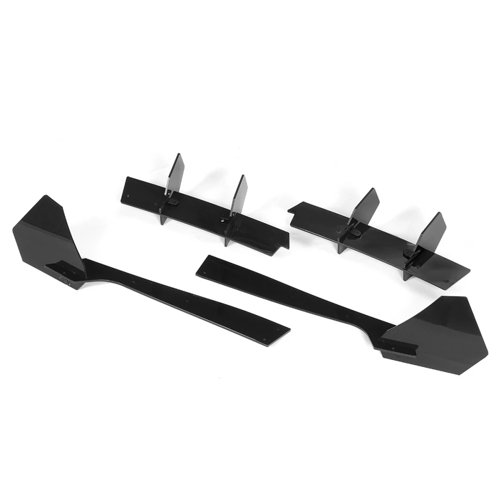 Labbro paraurti diffusore posteriore per Ford Mustang 2018 2019 2020 2021 nero inferiore Canard pinna piastra di protezione Spoiler Trim Splitter