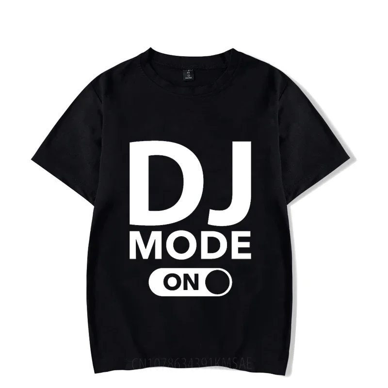 oversized T-shirt Summer Men Women Dj Mode Print Luminous Tees Hip Hop Style Short Sleeve Harajuku DJ Print Glowing Tshirt male