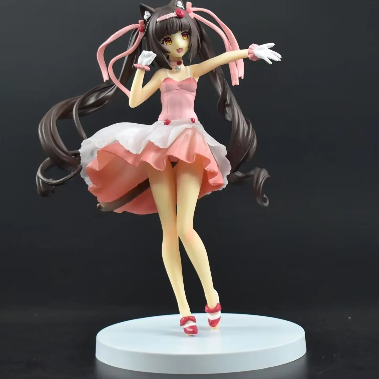 18CM Anime NEKOPARA Figur Pralinen Vanille Nette Cocktail Kleid Modell PVC Statische Kind Spielzeug Sammeln Geschenk Puppe Boxed