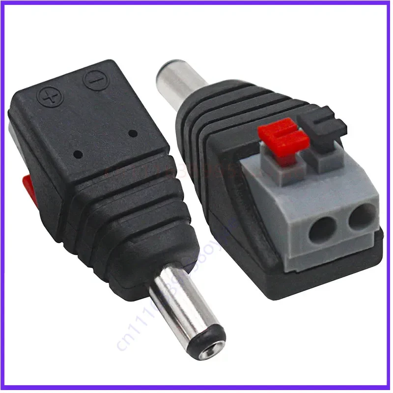 Solder-free DC DC power adapter male and female docking plug holder 5.5 * 2.1mm crimping terminal socket 20pcs