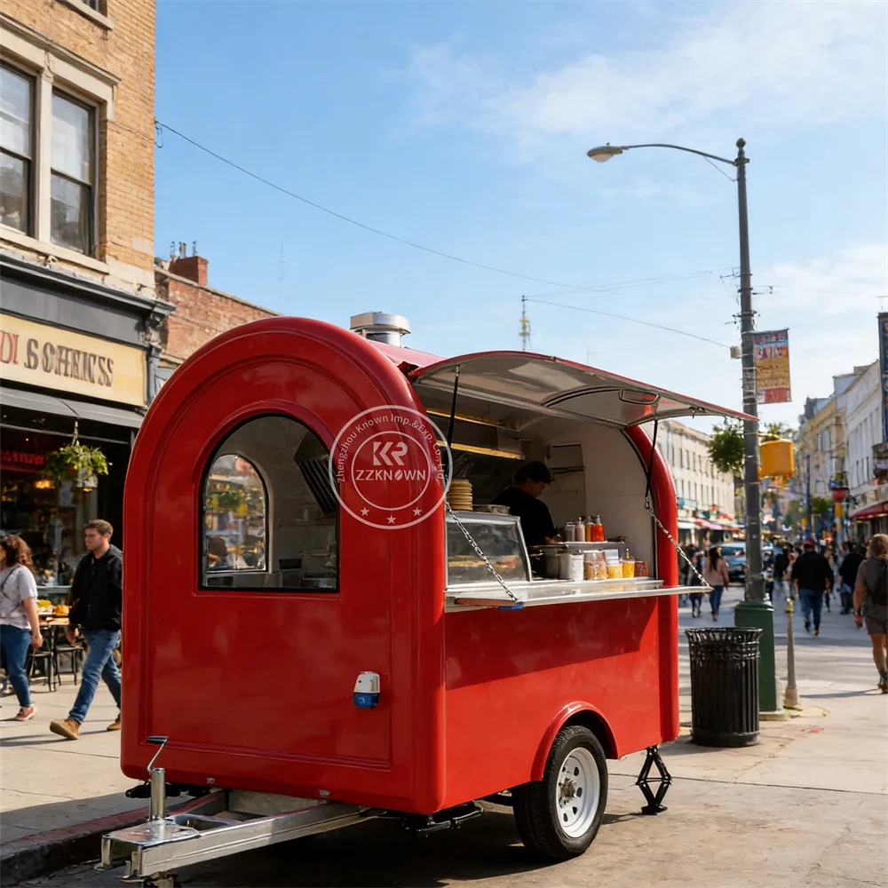 

Concession Van Burger Ice Cream Cart Mobile Kitchen Truck Outdoor Pizza Food Trailer Food Truck Trailer Fully Equipped