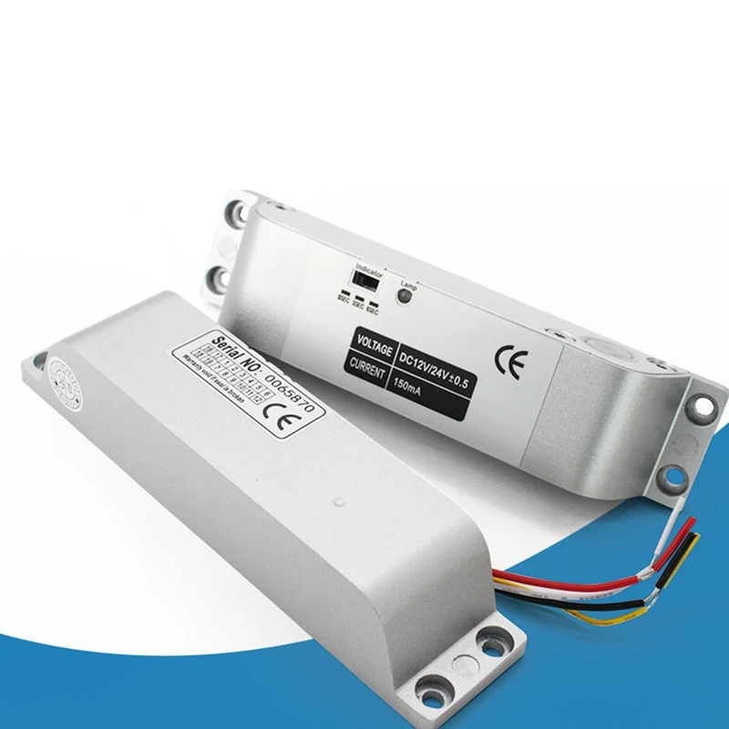 ที่คล้องประตูไฟฟ้าแบบหล่น4สาย DC12V ไฟฟ้าล็อคร่องล็อคประตูไม้ล็อคประตู lron