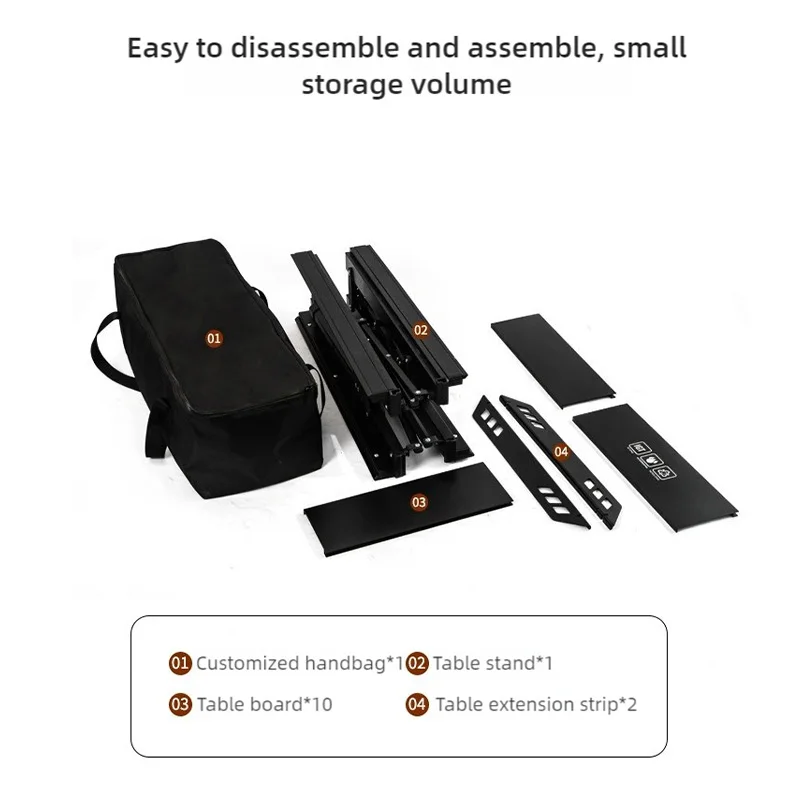 야외용 5단 접이식 IGT 리프팅 전술 테이블 캠핑 테이블 차 테이블 전술용 경량 알루미늄 합금 접이식 의자