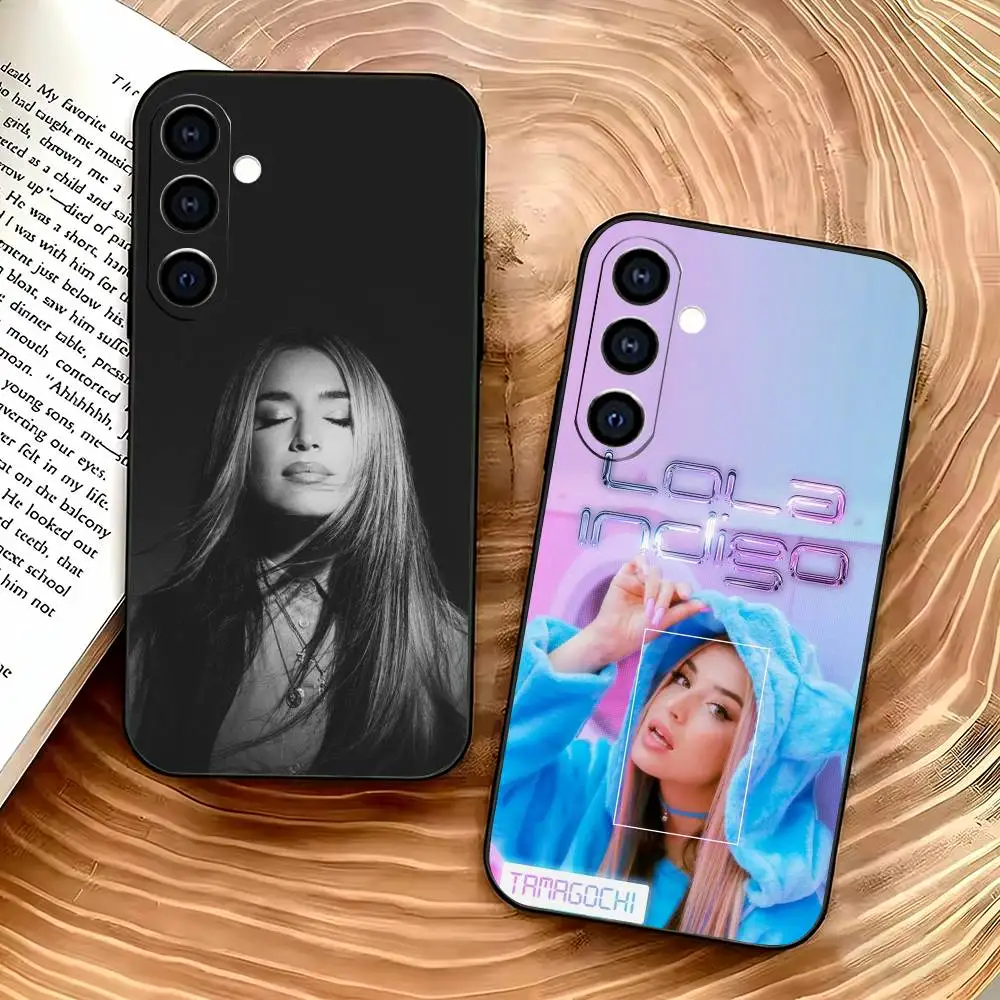 Music Singer L-lola Indigo Phone Case Silicone Soft For Samsung Galaxy A73,A72,A71,A70,A53,A52,A51