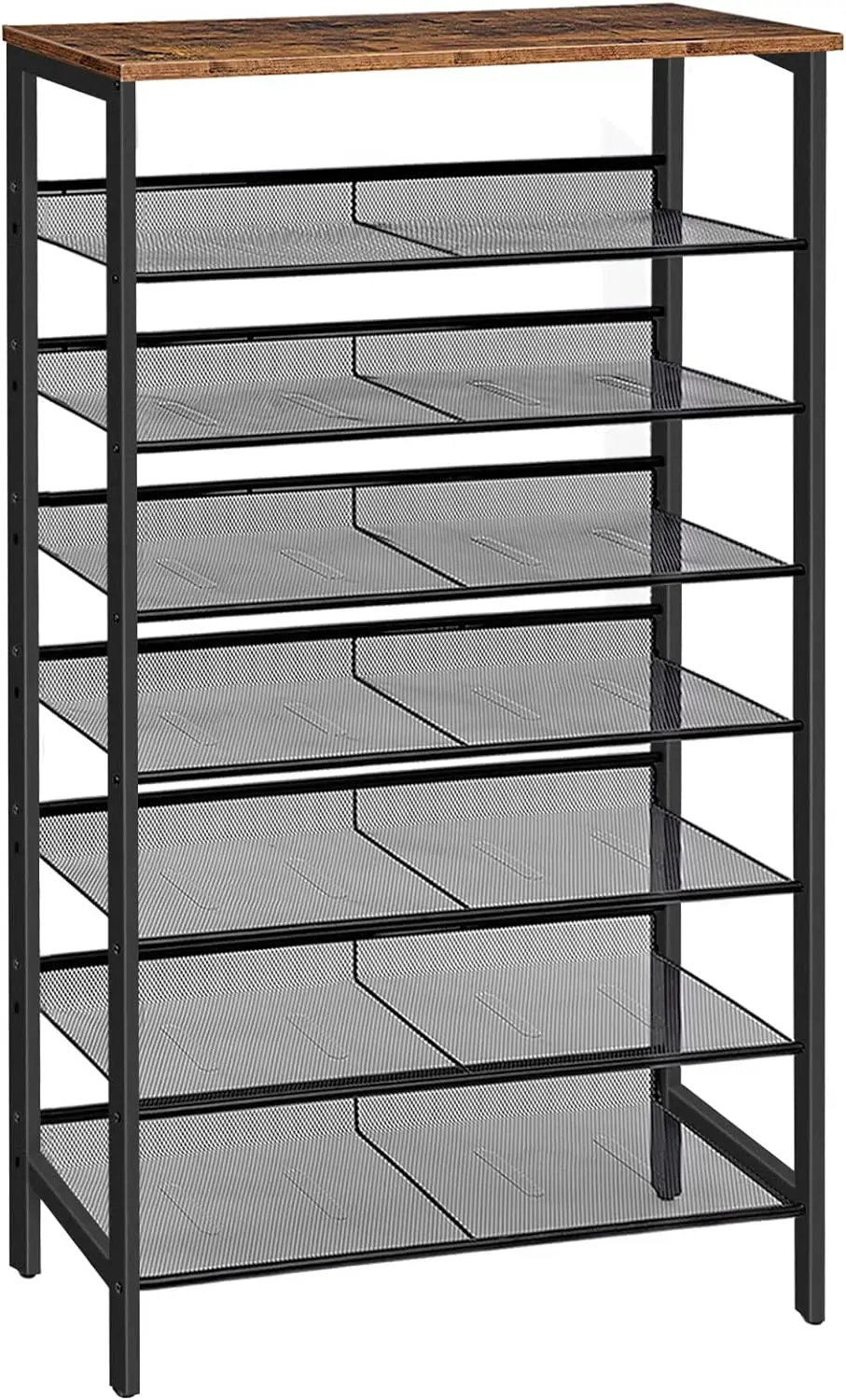 

HOOBRO 8-Tier Shoe Rack Organizer, Large Capacity Metal Shoe Shelf, Sturdy Shoe Storage with Top Shelf, for 21-28 Pairs of Shoes