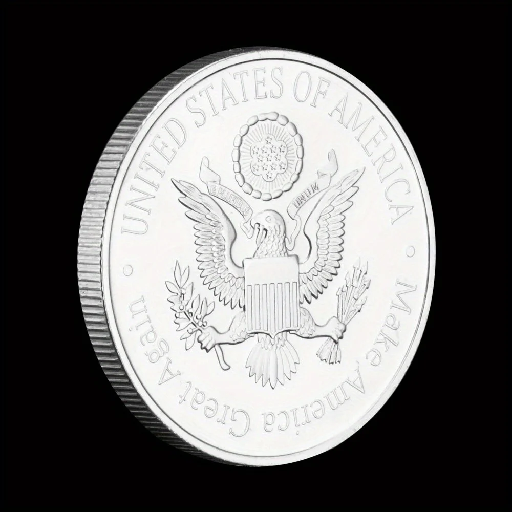 عملة تذكارية لرئيس الولايات المتحدة ، تذكار مطلي بالفضة ، هدية قابلة للتحصيل ، تذكارية لينكون