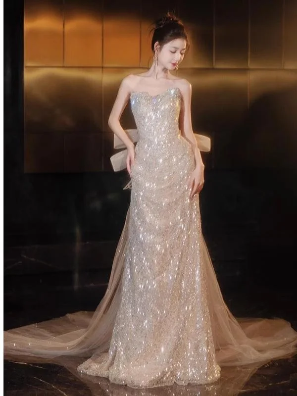 

Вечернее платье Ele Fi Tail для женщин, новинка 2025 года, элитное, роскошное, для дня рождения, вечеринки, торжества, помолвки