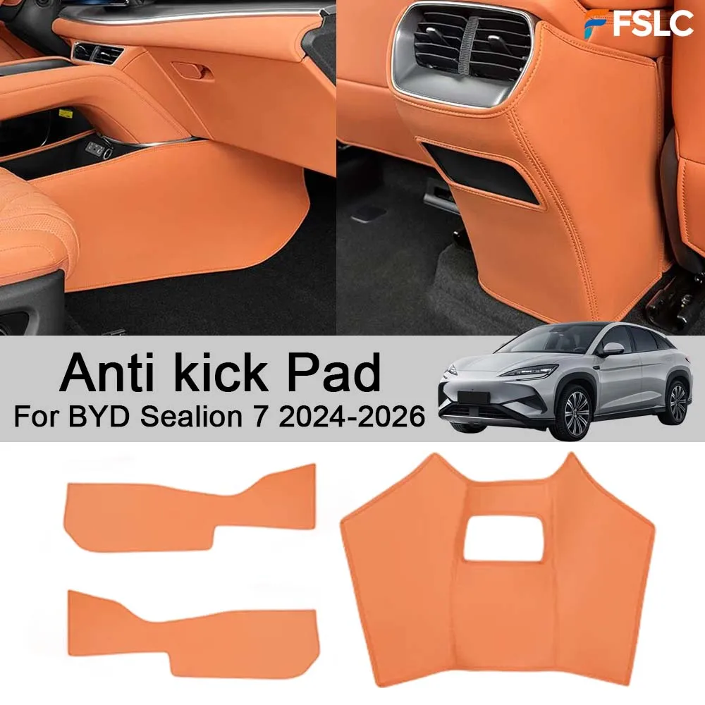 

Car Decoration Anti kick Pad For BYD Sealion 7 2024-2026 Orange Grey Protective pad Car interior Upgrade Modify A Car