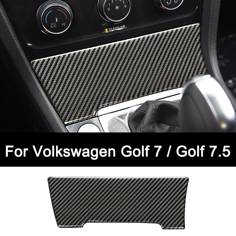 

For Volkswagen Golf Mk7 Mk7.5 (2012-2019) Premium Carbon Fiber Cigarette Light Storage Box Cover Sticker Auto Accessories
