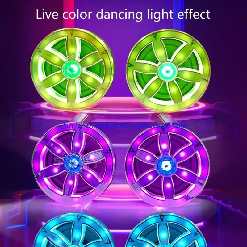 

G5AD Vibrant LED Light Bass Speaker Double Speaker System for Motorcycles & Scooters