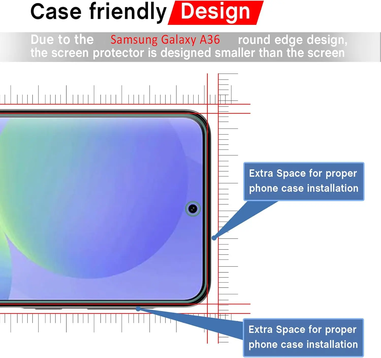

2/4Pcs HD Tempered Glass For Samsung Galaxy A36 5G/A56/S24 FE 5G 9H Screen Protector Film