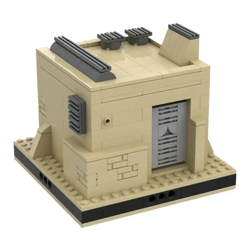 DlY Star Movie MOC Tatooine Desert City MilitaryBase Radar Station Architecture Building Block SW House Bricks Toy for Kid Gift