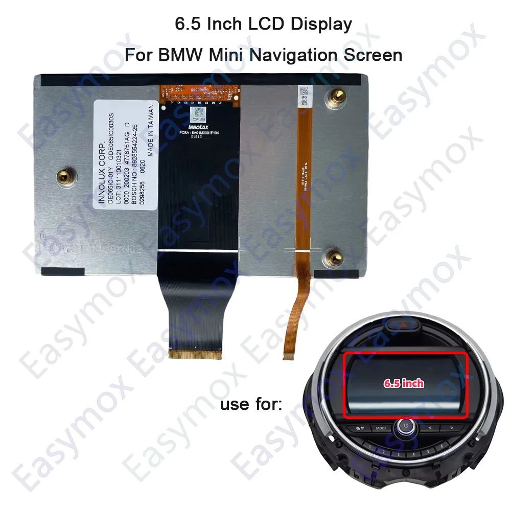 6.5 Inch LCD Display For Mini Cooper F56 2018-2023 Head Unit Nav Media Lcd Screen Display CID 6.5\