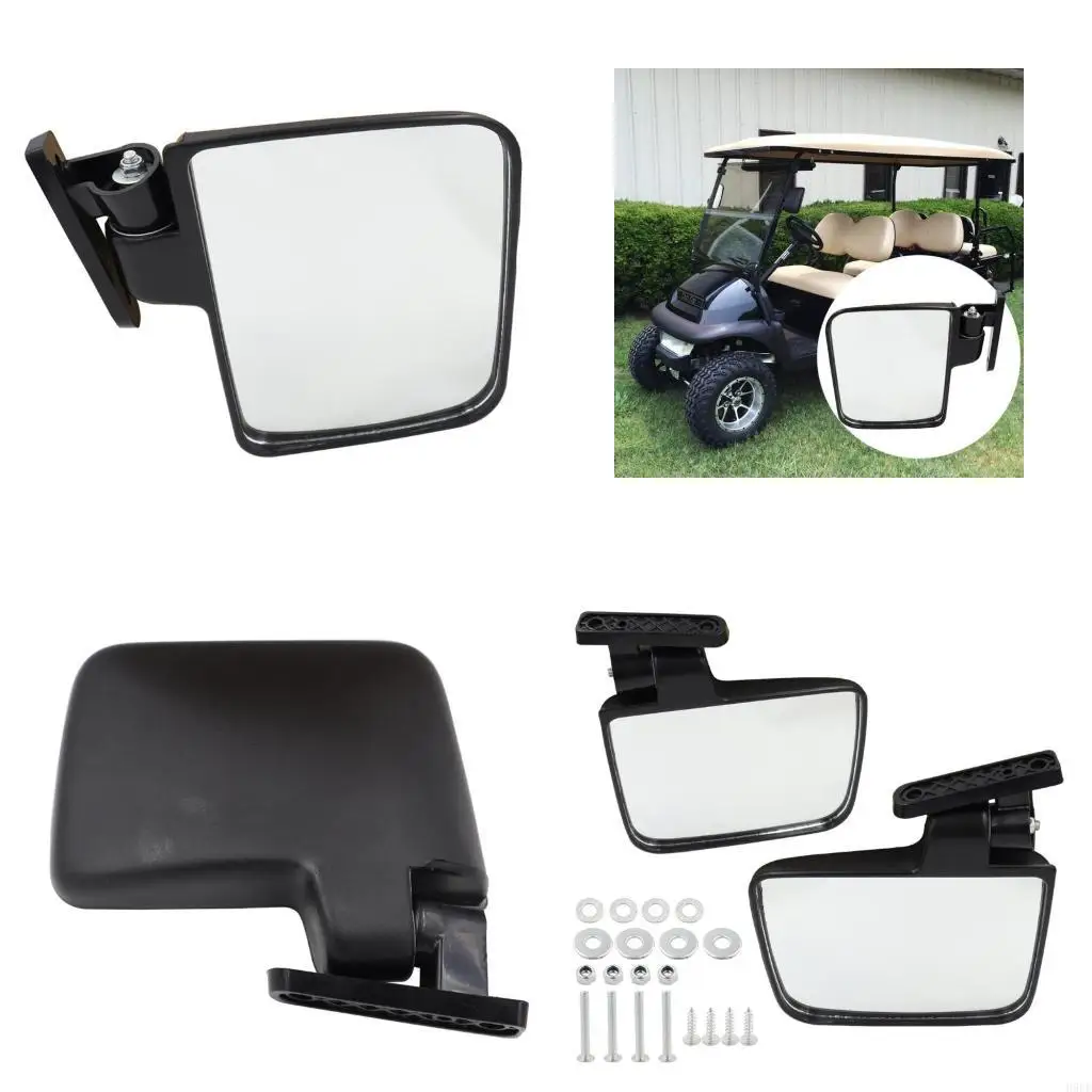 

High Quality Golf Cart Mirrors Universal Folding Side View Mirrors Flexible Adjustment Fit for Club Car Auto Accessories H9EE