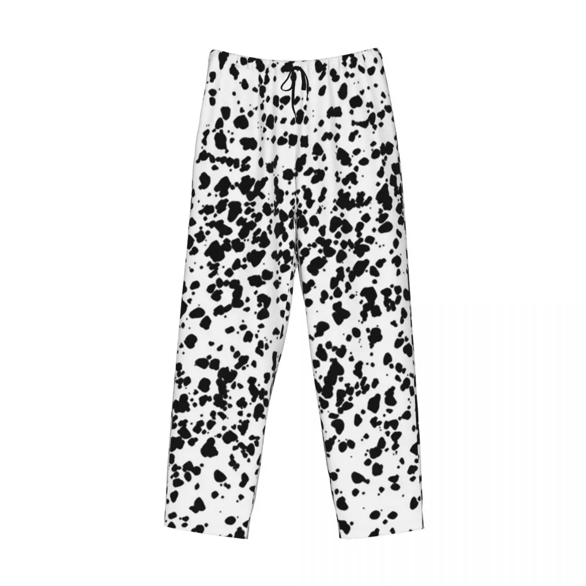

Custom Dalmatian Dog Texture Pajama Pants Men Sleepwear Sleep Lounge Bottoms with Pockets