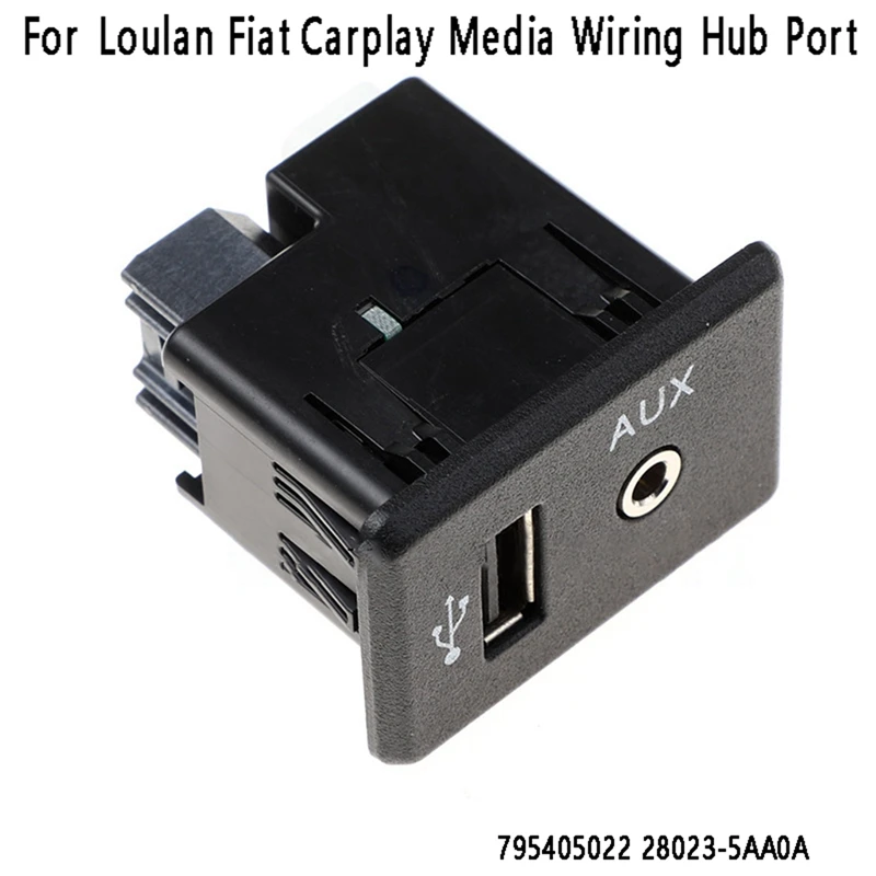 

USB+AUX Dual Interface Module For Nissan Loulan Fiat Apple-Carplay Media Wiring Hub Port 795405022 28023-5AA0A