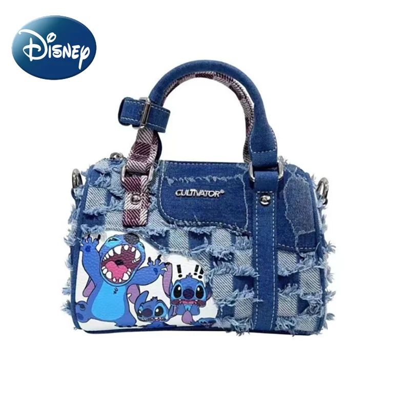 Bolso de hombro de Disney para mujer, bolso de mano de punto de dibujos animados, bolso cruzado de alta calidad, regalo de cumpleaños a la moda para