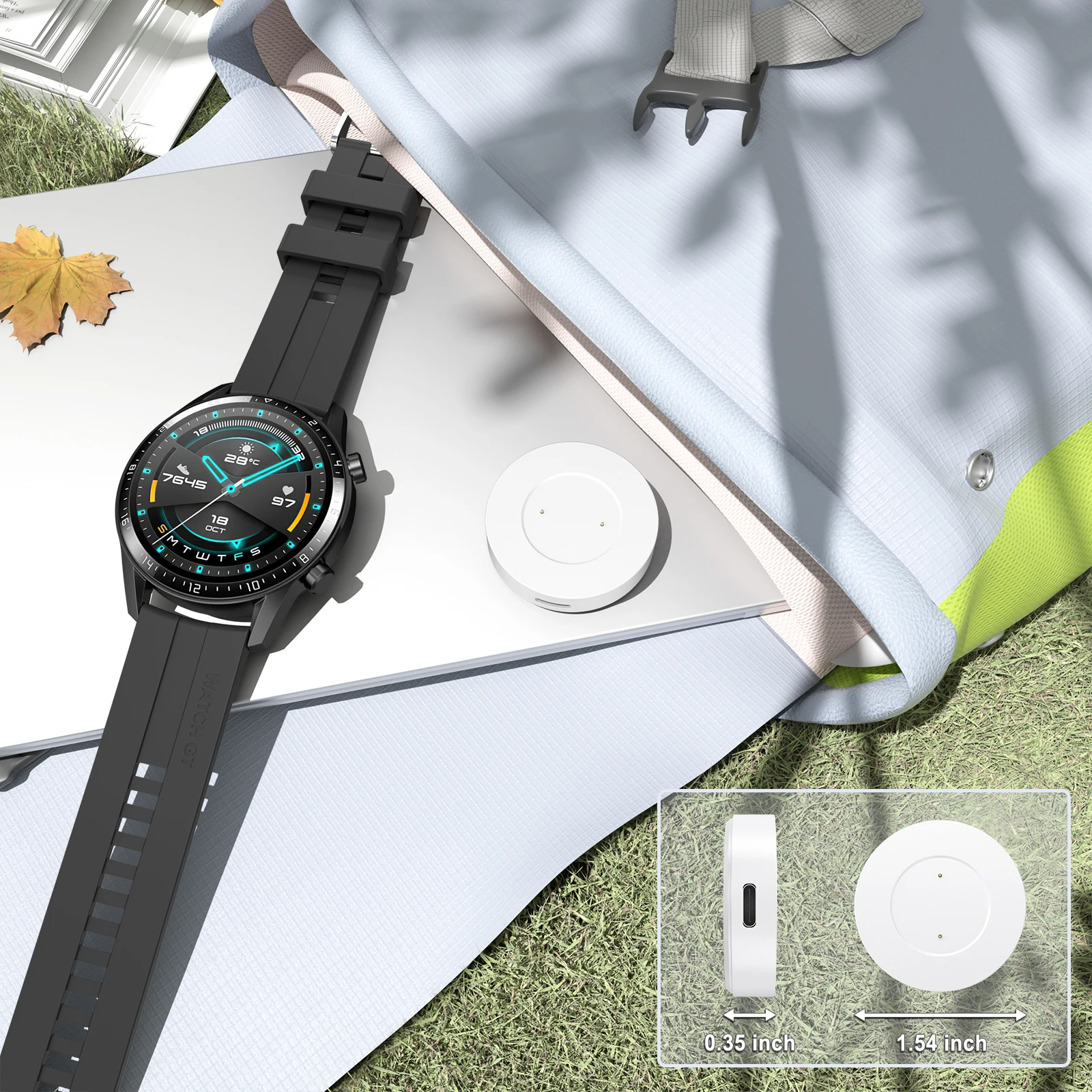 Watch Charging Single Head For Huawei Watch GT/GT2 46mm 42mm GT 2e Charging Dock For Honor Magic Watch2 46mm 42mm Charger Head