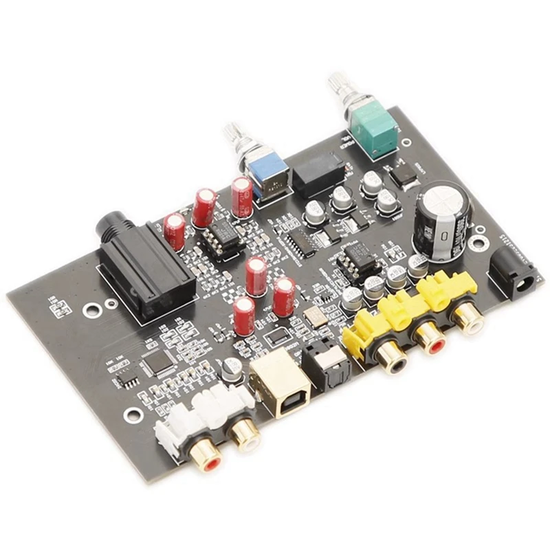 ES9038Q2M Hi-Fi DAC Decoder Amplifier Board USB Audio JRC5532 3900UF/16V 96KHZ Coaxial Optical Output RCA