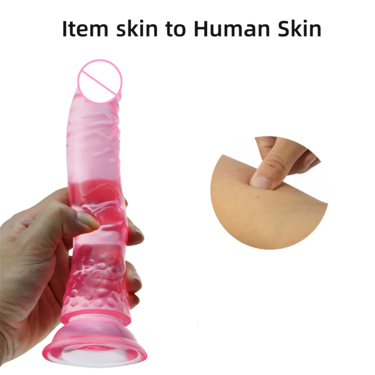 Colorful Simulated Dildos Transparent small penis simulation phallus Anal plug Adult suppliest female masturbator dildo sex toys