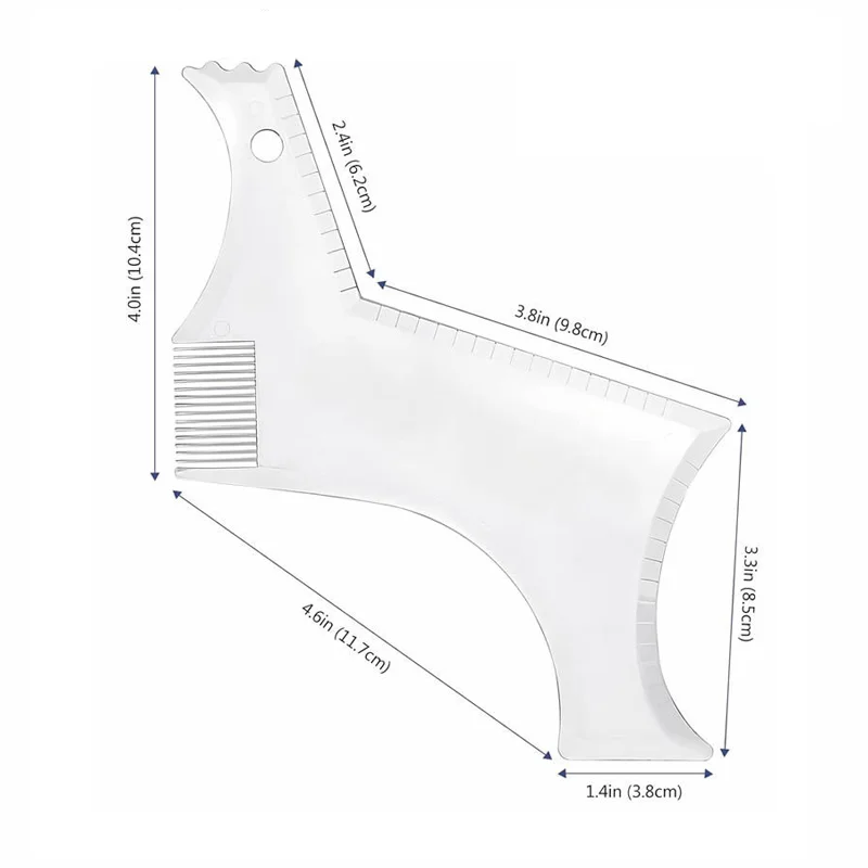 Razor Guide for Beard Trimming, Shaving Stencil for Straight Razor Trimmer Shavers, Perfect Line Template Tool for Men