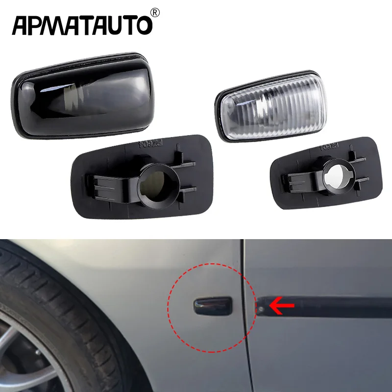 

2x Turn Signal Side Marker Light Lens Cover For Peugeot 306 106 406 806 Expert Partner For Citroen Berlingo Jumpy Saxo Xantia XM
