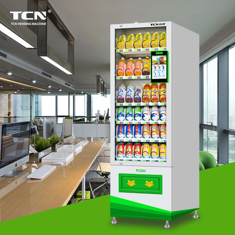 TCN Vending Machine Small Business Machine Ideas Slim Cashless Vending Machine With QR code For Southeast Asia