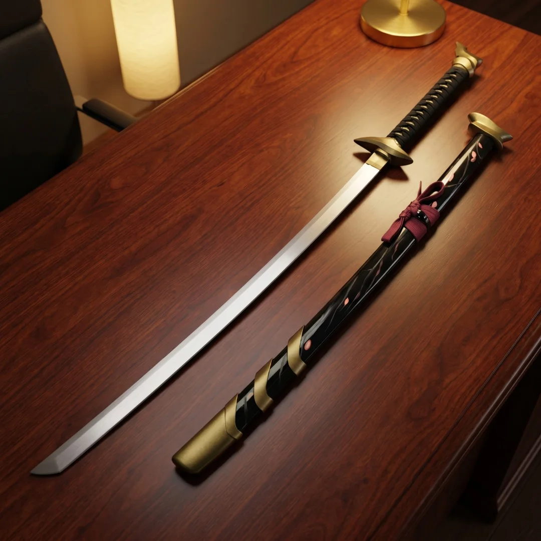 40inch League of Legends Katana Yasuo Yone Anime Cosplay Prop Sword Real Size Japanese 1:1 Scale Ninja Knife Blade Wood Toy Gift view 3