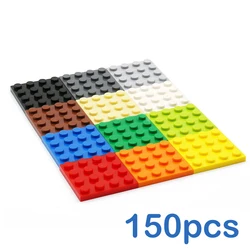 Blocos de Construção DIY Figuras Finas Tijolos, Tamanho Educacional Criativo, Compatível com 3031 Brinquedos para Crianças, Pontos 4x4, 12 Cores, 150Pcs